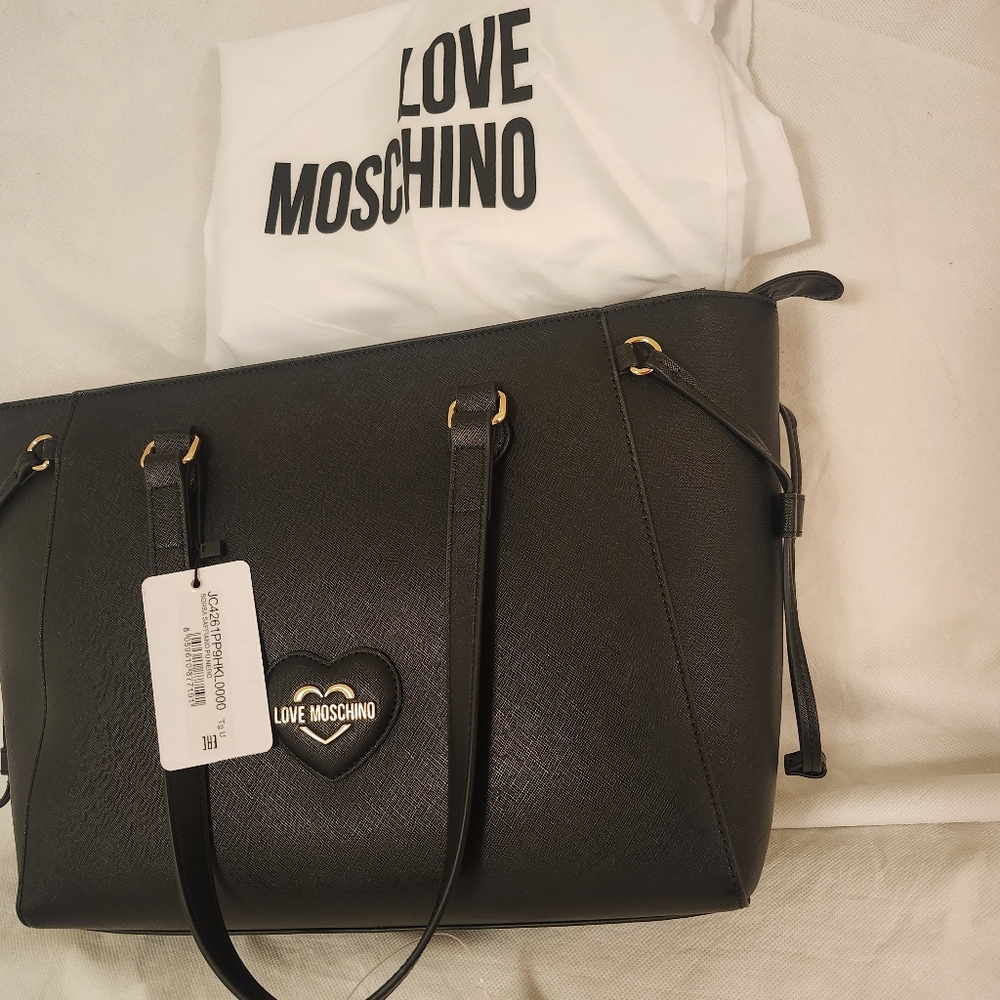 Love Moschino Women's Logo Tote Bag in Black